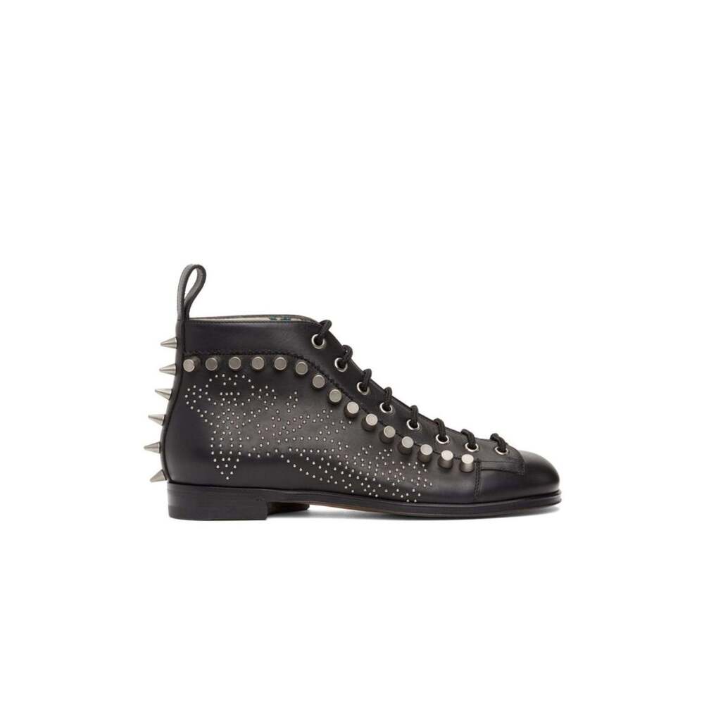 Gucci - Black Brogue Detail Boots - IT 39
